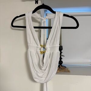 Backless Halter Neck Going Out Top